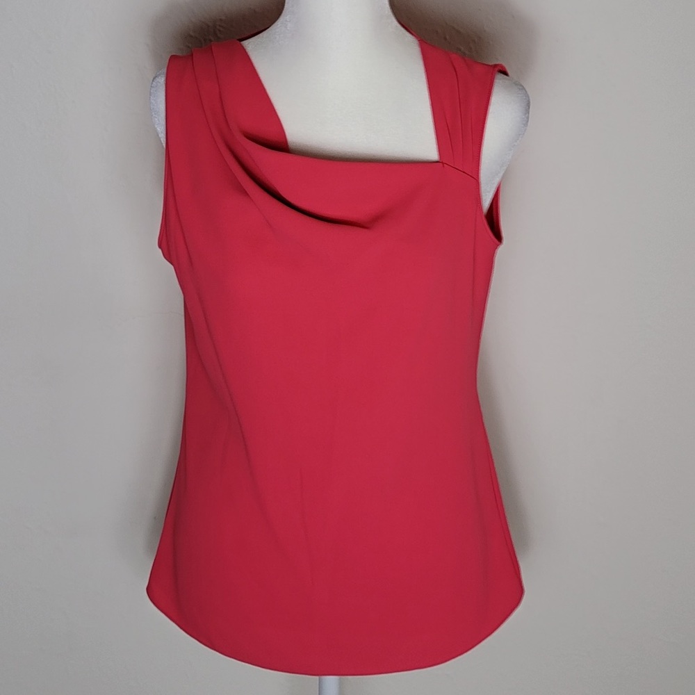 Tahari coral top, sleeve less